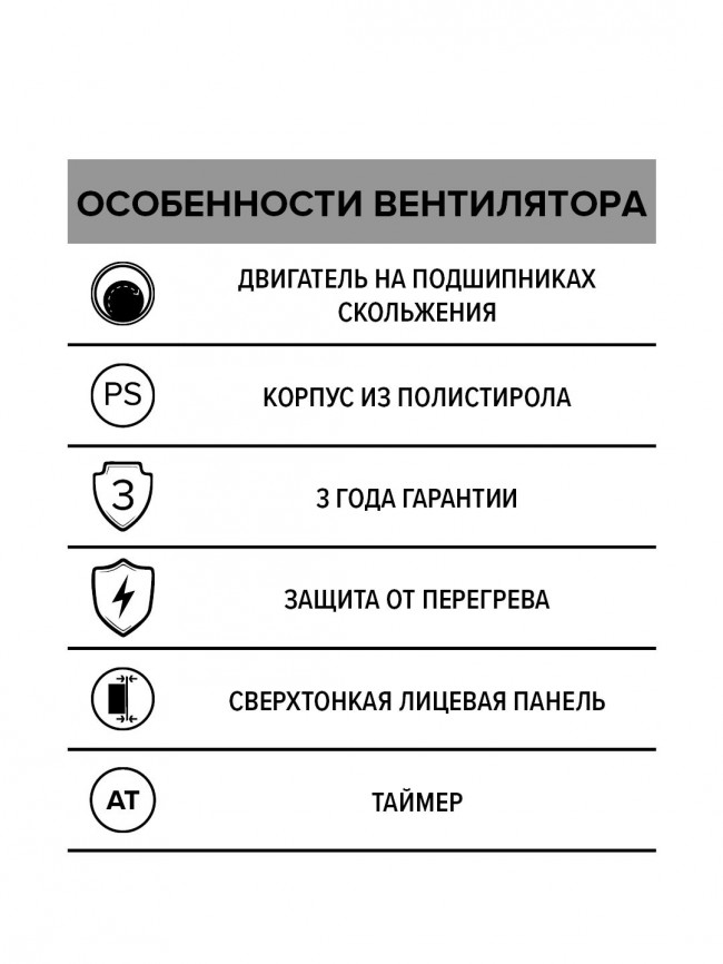 Бытовой вентилятор AURAMAX OPTIMA 5 AT D125, с таймером