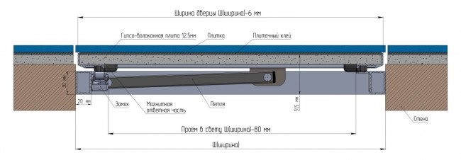 Люк под плитку ИНЖЕНЕР-2