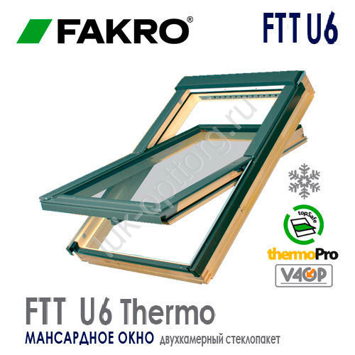 Мансардное окно FTT U6 Thermo