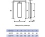 Площадка торцевая ПТП фланец 60х204 180х250 пластик ERA