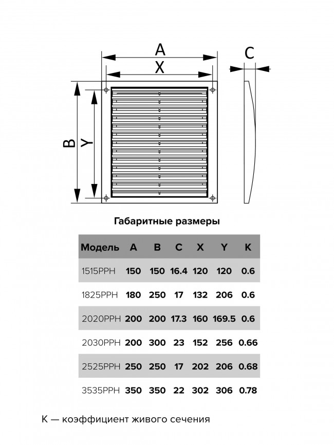 Решетка вентиляционная РРН разъемная 180х250 ASA Gray ERA STREETLINE