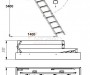 Чердачная лестница Econ ЧЛ-22 H=3400 мм