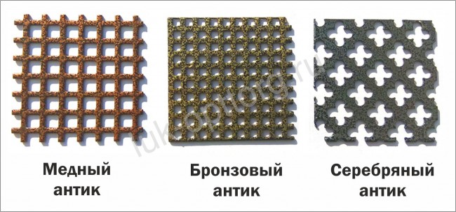 Решетка цветная встраиваемая с перфорацией просечно вытяжная сетка