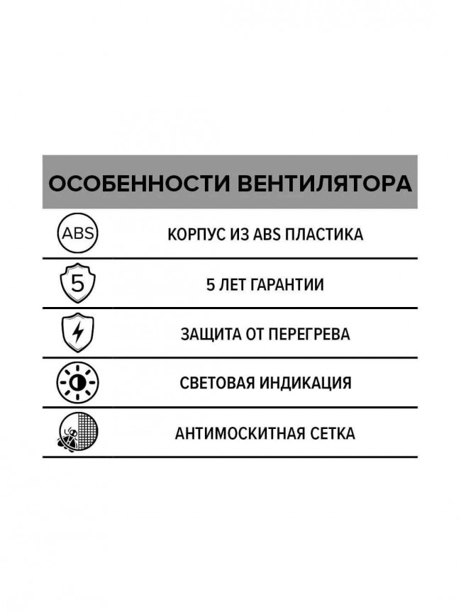 Бытовой вентилятор ERA ERA 6, D150