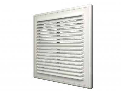 1515Р, Решетка вентиляционная вытяжная АБС 150х150, бел.
